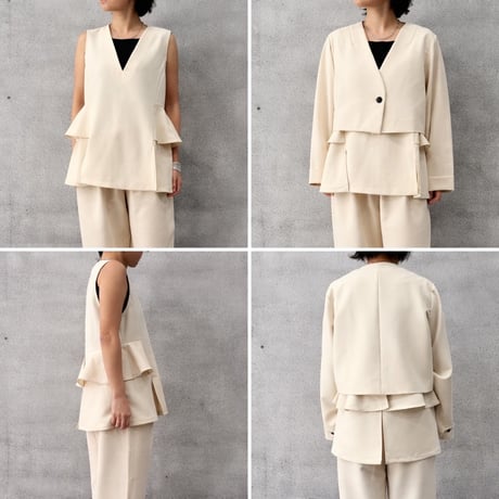 【siro de labonte】vest set jacket