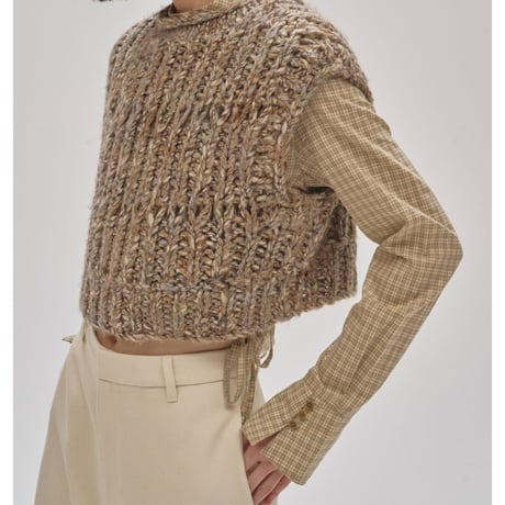 【TODAYFUL】Mix Handknit Vest　※納期10月中～11月中