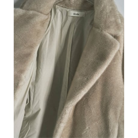 【anuke】Eco Minkfur Jacket※11月中～12月中