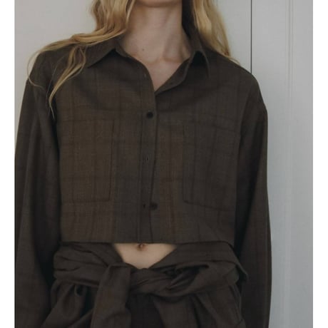 【anuke】Short Check Shirts　※納期9月中旬～10月中旬
