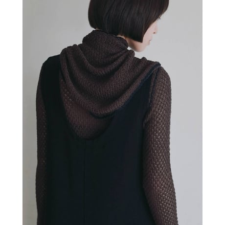 【anuke】Piping Scarf Knit　※納期8月下旬～9月下旬