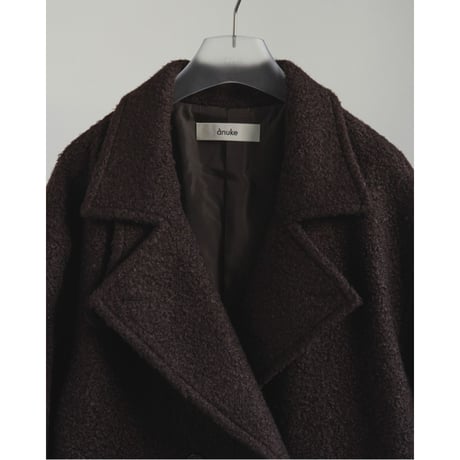 【anuke】Double Tweed Coat※11月上～12月上