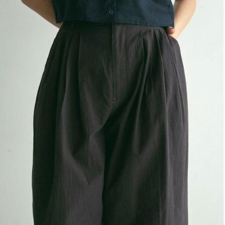 【anuke】Check Tuck Pants