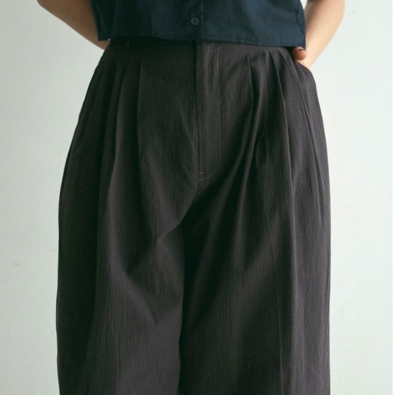 anuke】Check Tuck Pants | selectshop kusukusu
