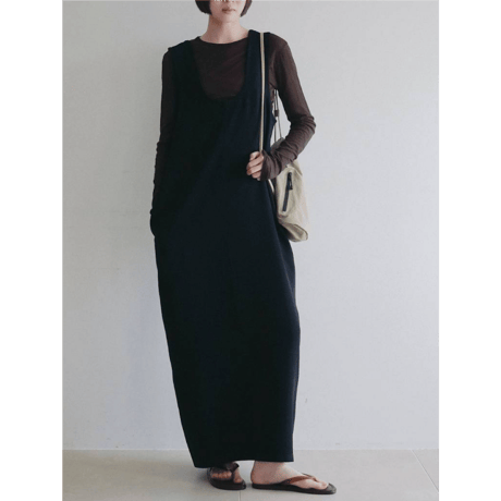 【anuke】Uneck Loose Onepiece　※納期8月上旬～9月上旬
