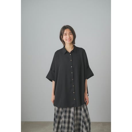【GALENA】ジョーゼットサークルシャツ