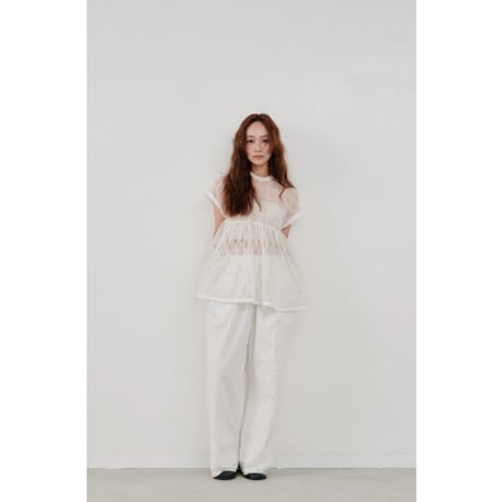 【Hella】embroidery easy pants　※納期5月中旬〜6月中旬