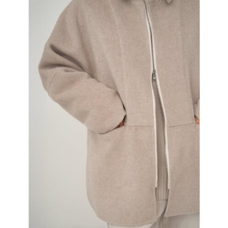 【YENN】ZIP COLLAR MID COAT