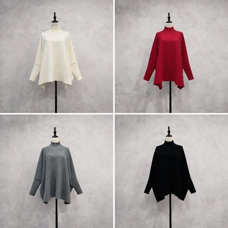 【siro de labonte】bottleneck poncho pullover
