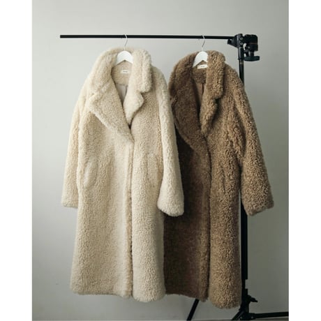 【ànuke】Ecofur Over Coat　※11月上旬~12月上旬頃 発送予定