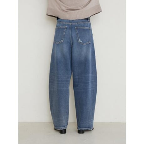 【YENN】 CURVED SEAM DENIM PT