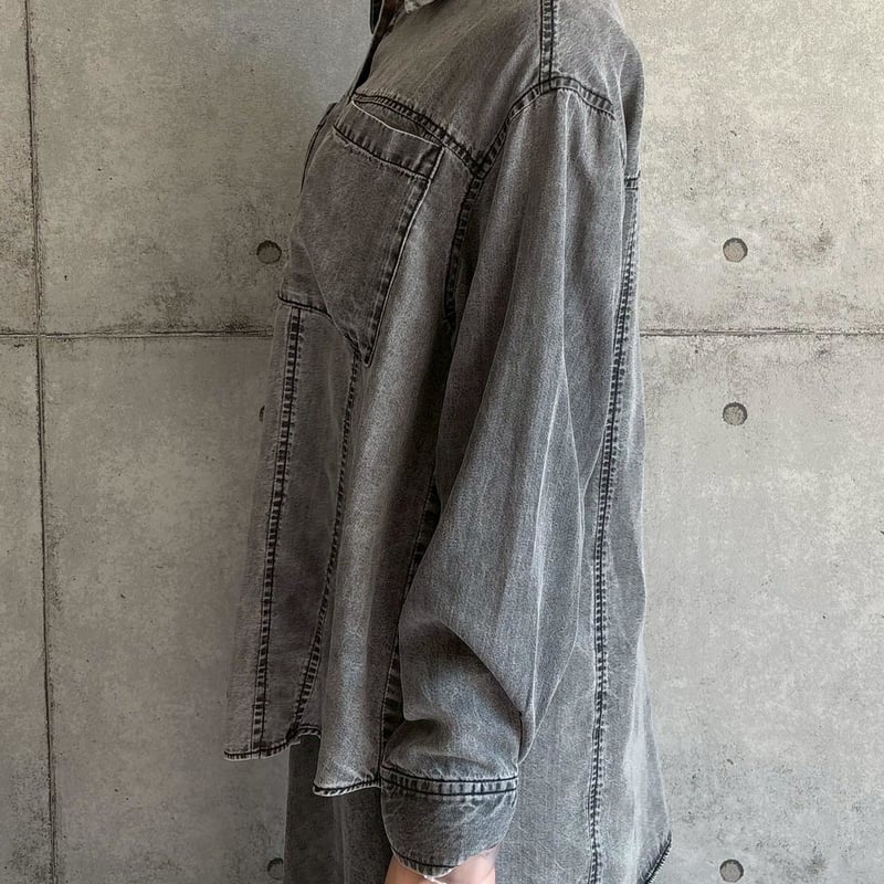 ROSIEE】ボウタイ2wayテンセルデニムシャツ | selectshop kusukusu