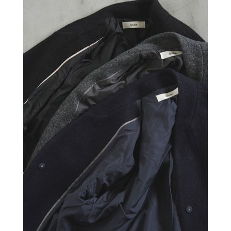 【anuke】Collarless Cocoon Coat※11月上～12月上