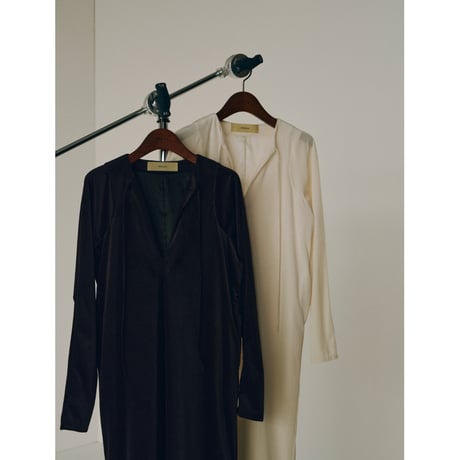 【Hella】velour sheer dress※納期10/上〜11/上