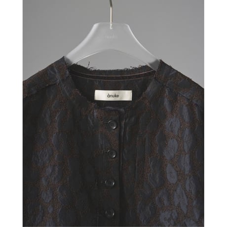 【anuke】Leopard Jacquard Jacket※9月中～10月中