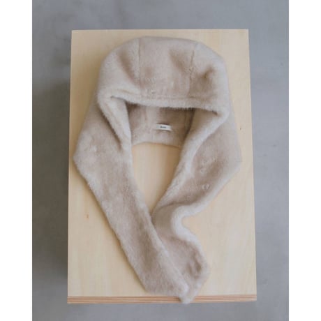 【anuke】Eco Minkfur Hoodie　※納期11月中旬～12月中旬