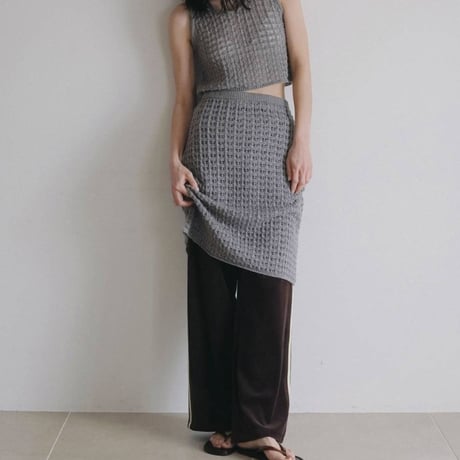 【anuke】Pattern Knit Tanktop　※納期8月上旬～9月上旬