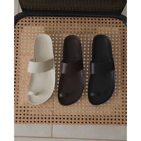 【anuke】Ecoleather Belt Sandals　※納期4月下旬～5月下旬