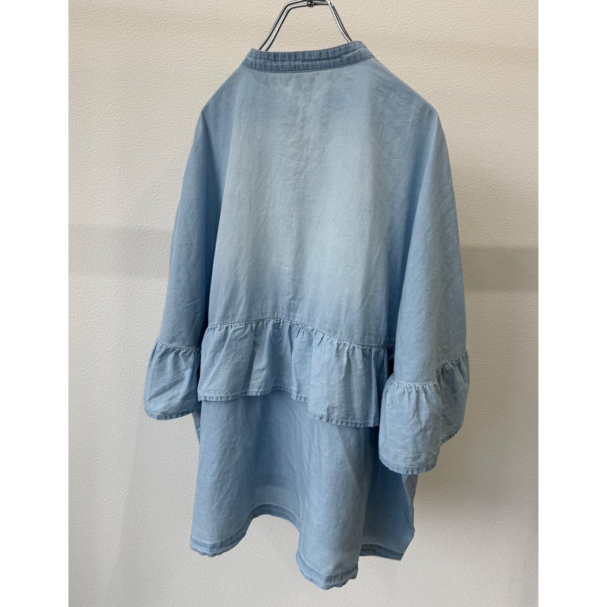 kusukusu限定】CYAN TOKYO シア―デニムフリルシャツ | selectsho