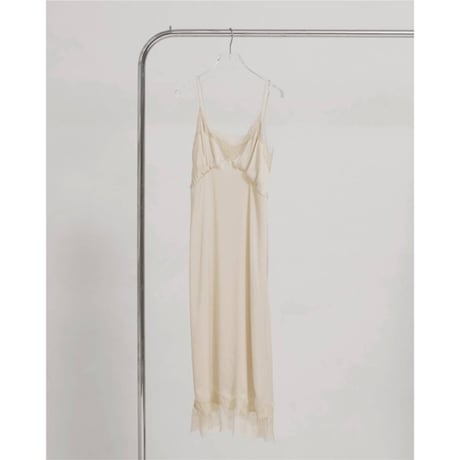 【TODAYFUL】Satin Lace Dress　※納期6月中旬～7月中旬
