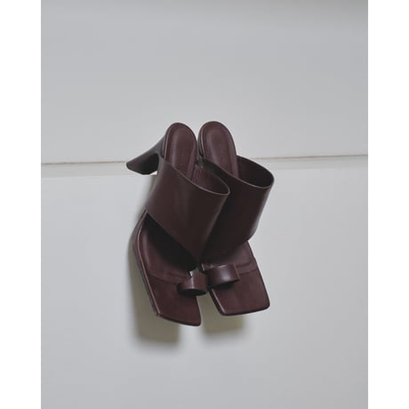 【TODAYFUL】Square Leather Sandals  ※納期4/中～5/中