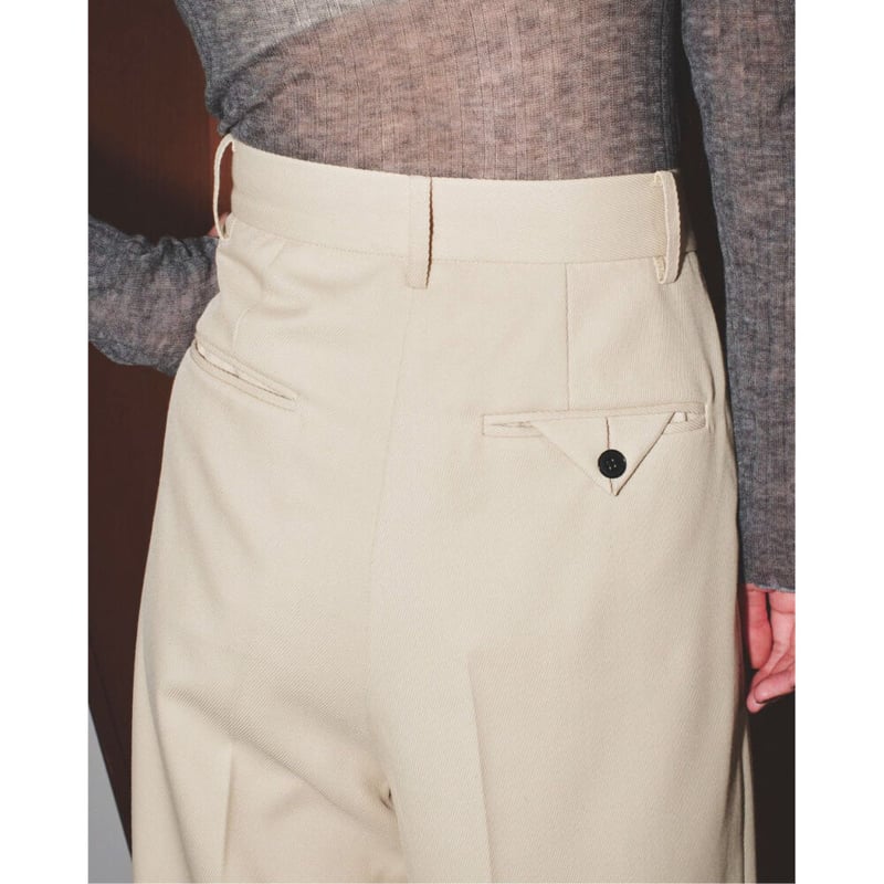 TODAYFUL Wool Twill Trousers 36 ベージュ