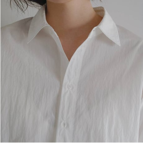 【anuke】Sheer Compact Shirts　納期：7月上旬～8月上旬