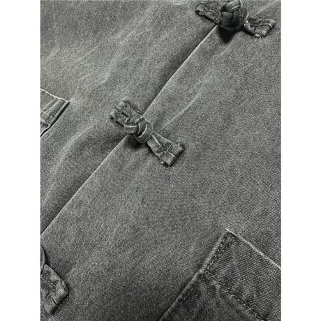 【YENN】DENIM CHINA SHIRT JK ※納期9/上〜9/中