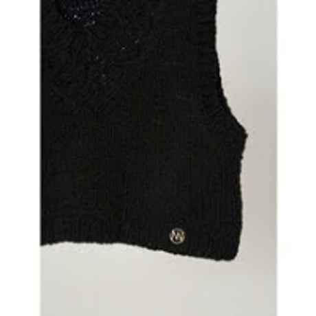 【YENN】CROCHET YORK VEST ※納期8/上～8/中