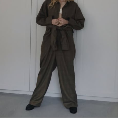 【anuke】Short Check Shirts　※納期9月中旬～10月中旬