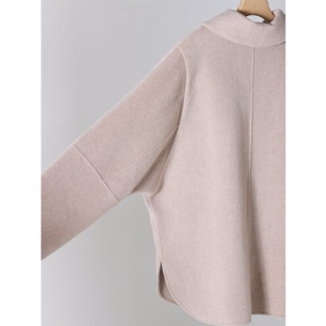 【YENN】ZIP COLLAR MID COAT