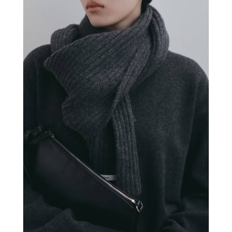 【anuke】Rib Knit Stole　※納期11月中旬～12月中旬