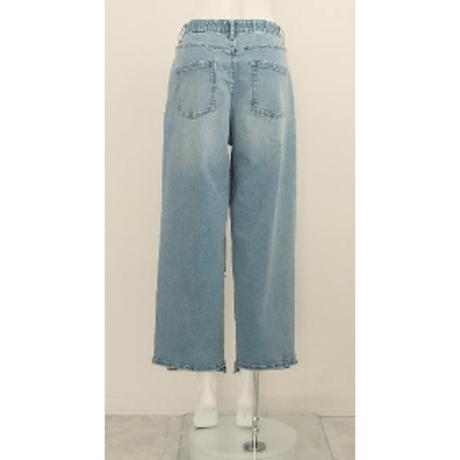 【Boutique Ordinary】Soft Curvy Tuck Denim Pants