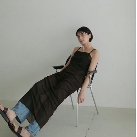 【anuke】Gather Tulle Skirt　※納期5月中旬〜6月中旬