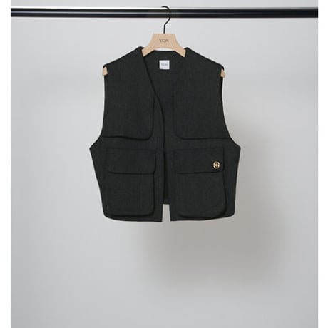 【YENN】FADED RIB VEST