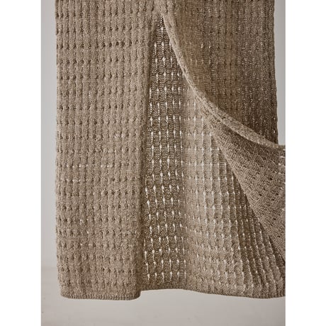 【YENN】OPENWORK KNIT OP