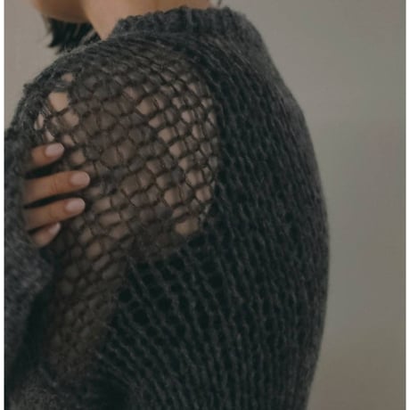 【anuke】Lowgauge Mohair Knit