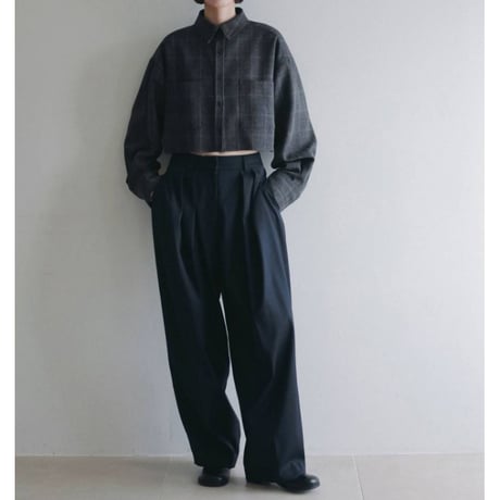 【anuke】Short Check Shirts　※納期9月中旬～10月中旬