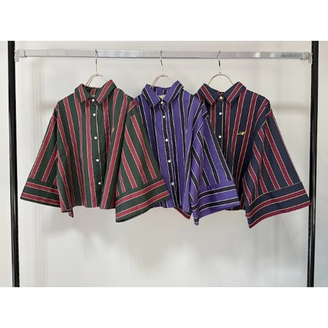 【MARGAUX VINTAGE】レジメンストライプブラウス