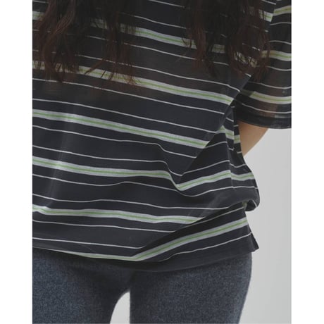 【TODAYFUL】Sheer Border T-shirt　※納期7月上旬～8月上旬