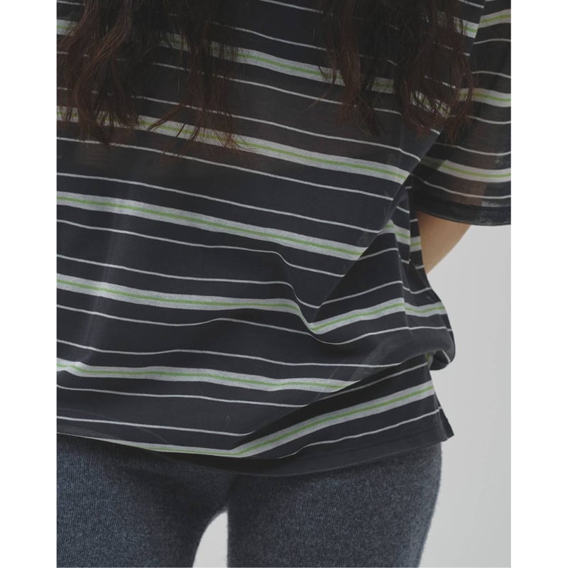 TODAYFUL】Sheer Border T-shirt | selectshop kus