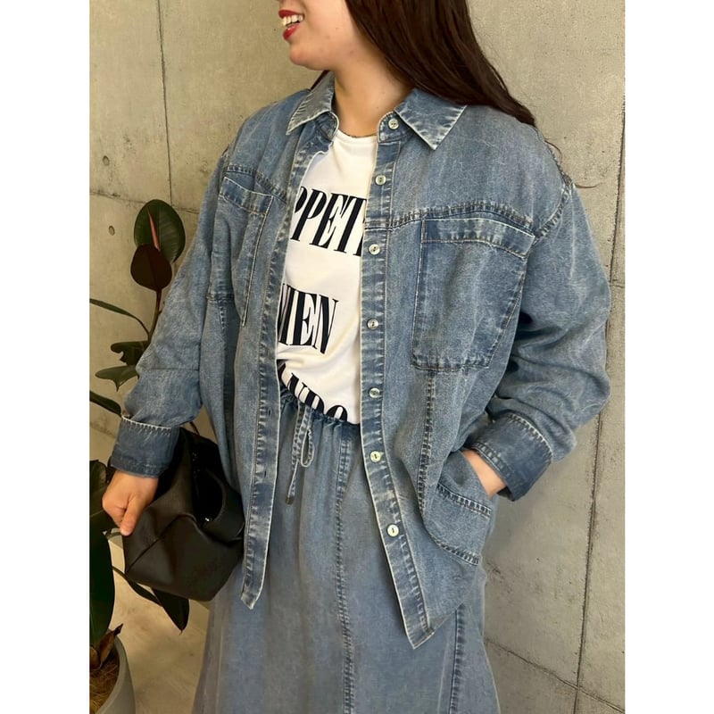 ROSIEE】ボウタイ2wayテンセルデニムシャツ | selectshop kusukusu