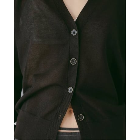 【anuke】Highgauge Sheer Cardigan