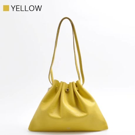 【blancle】S.LEATHER GATHER BAG bc1232