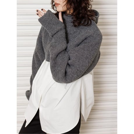 【YENN】ROUND FORM SHIRT