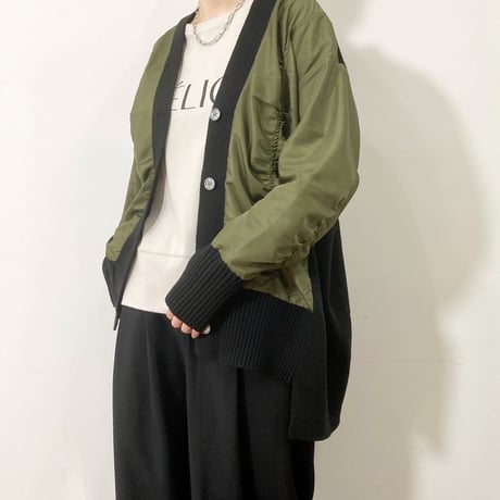 【 siro de labonte 】docking MA-1 cardigan