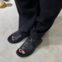 【M.U.L.】DRAPED LEATHER SANDALS　MULW-2079
