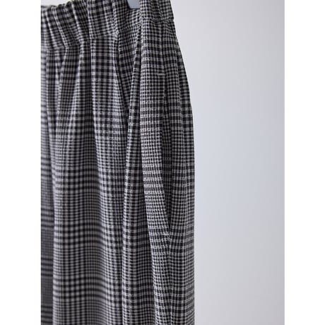 【YENN】 PLAID TUCK EASY PT