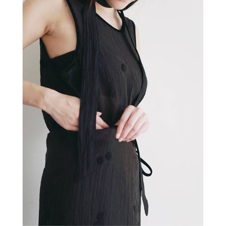 【anuke】Embroidery Sleeveless Onepiece　※納期8月中旬～9月中旬