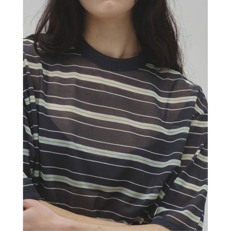 TODAYFUL】Sheer Border T-shirt | selectshop kus